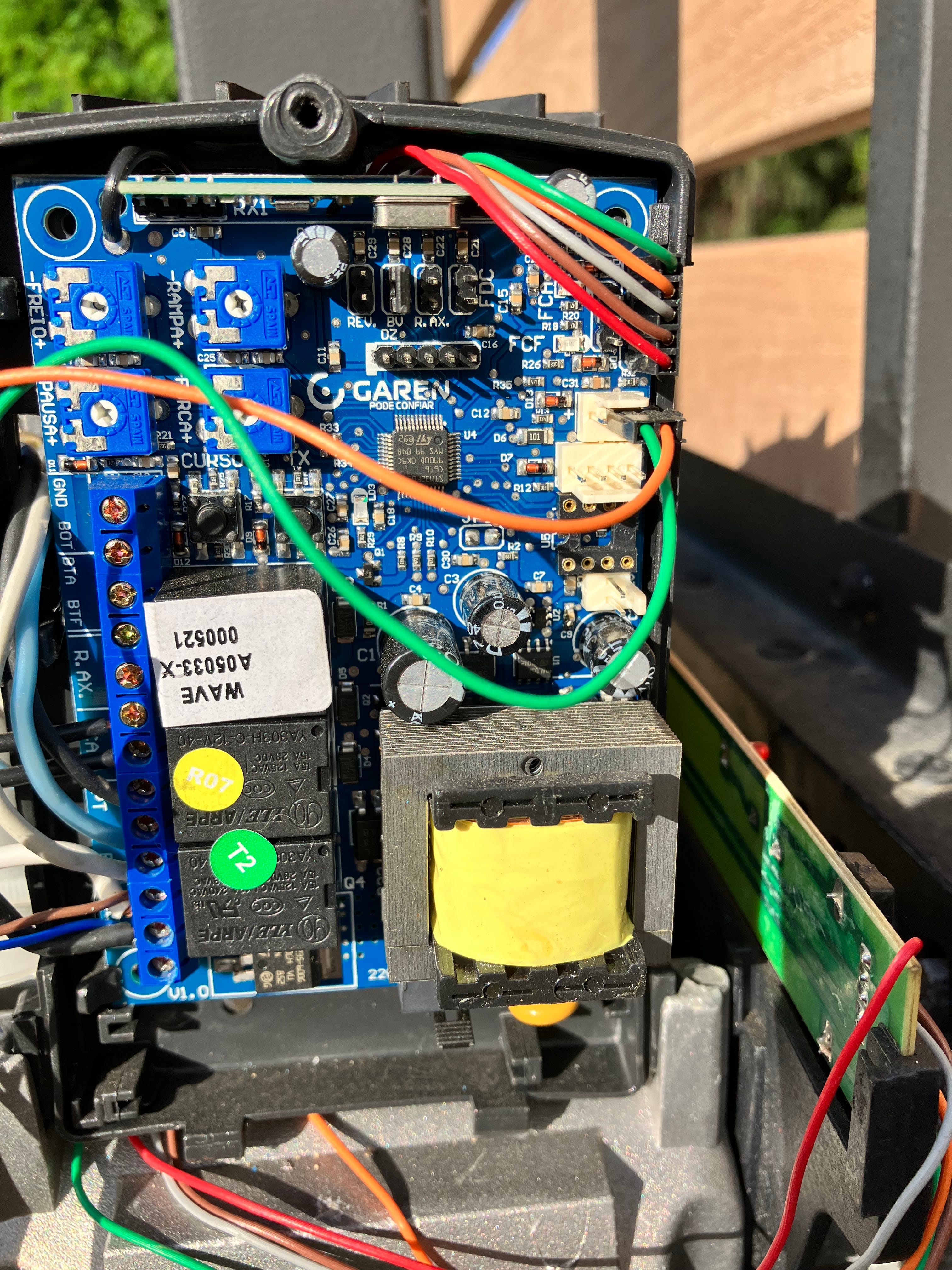 My gate hardware control panel