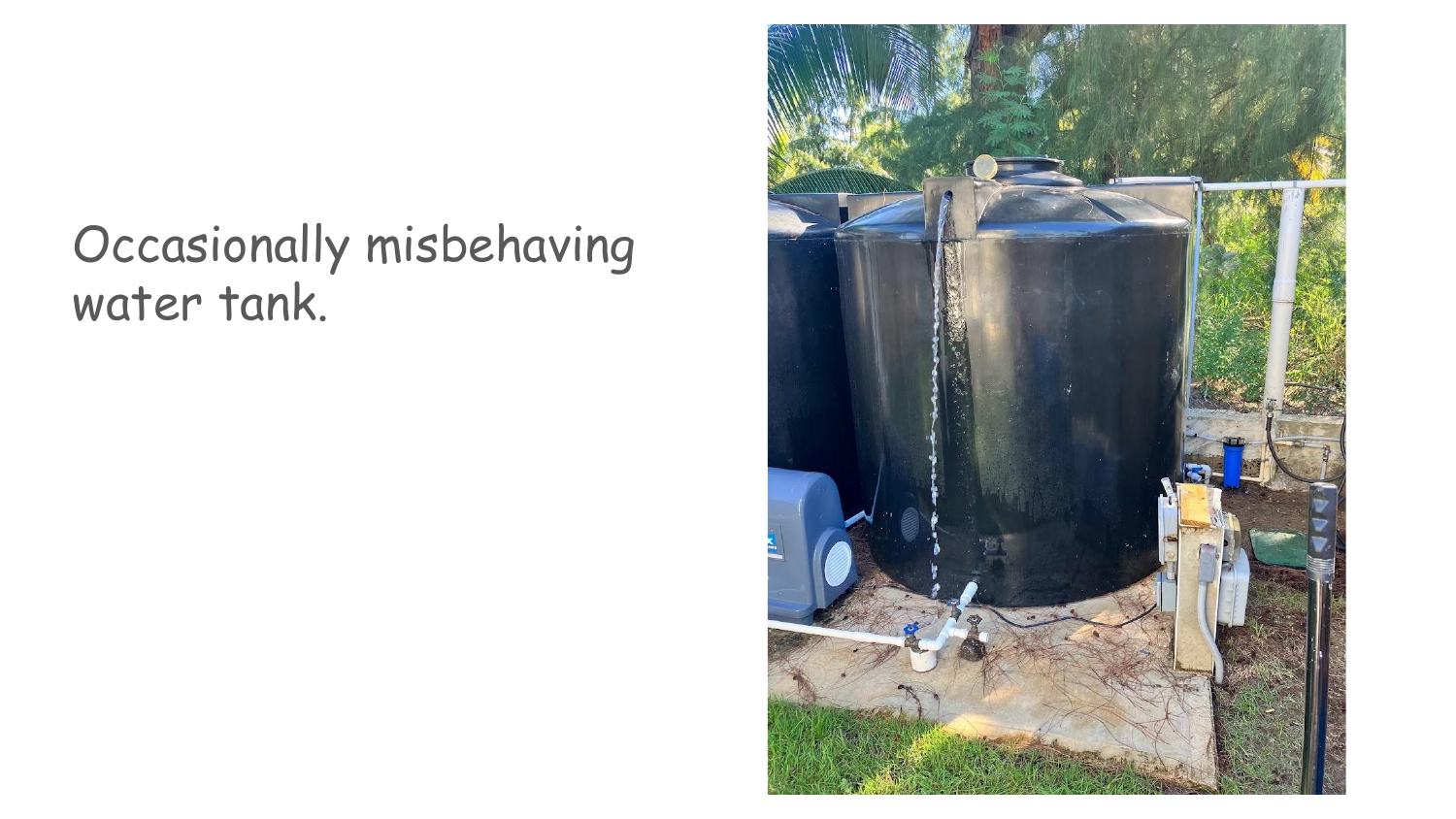 Water tank level problem the sensors needed to solve