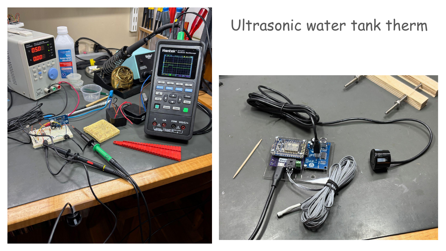 Ultrasonic probe and therm wiring detail